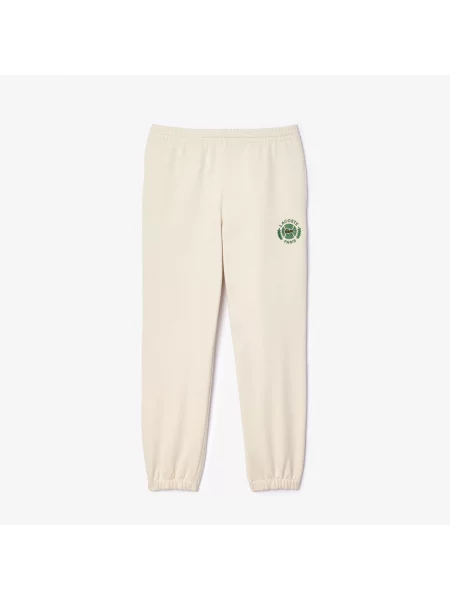 Lacoste Spodnie Dresowe Z Nadrukiem Tenisowym czarny