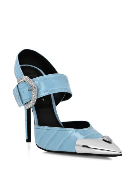 Pantofi cu toc Philipp Plein albastru