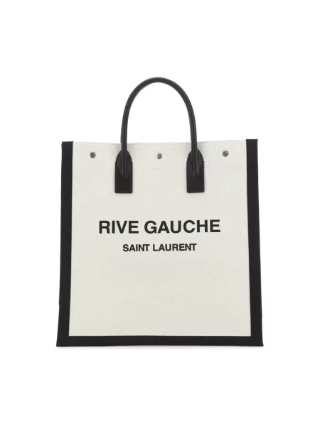 Torba Saint Laurent Rive Gauche płócienna biała