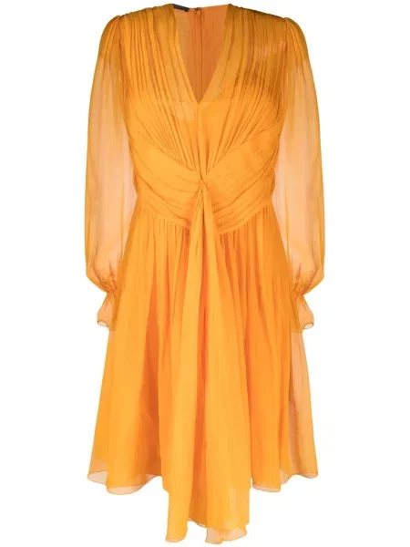 Lung rochie Alberta Ferretti portocaliu