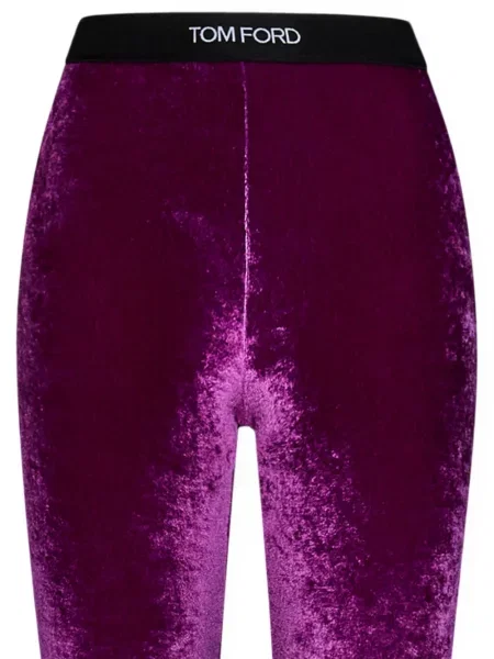 Bársony leggings Tom Ford autogrammal lila