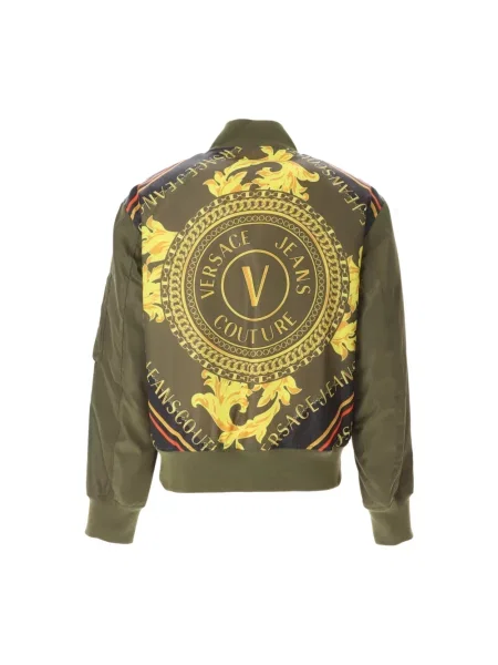 Kurtka jeansowa Versace Jeans Couture zielona