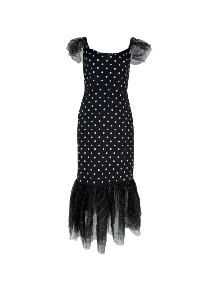 Rochie Staud cu buline din tul negru
