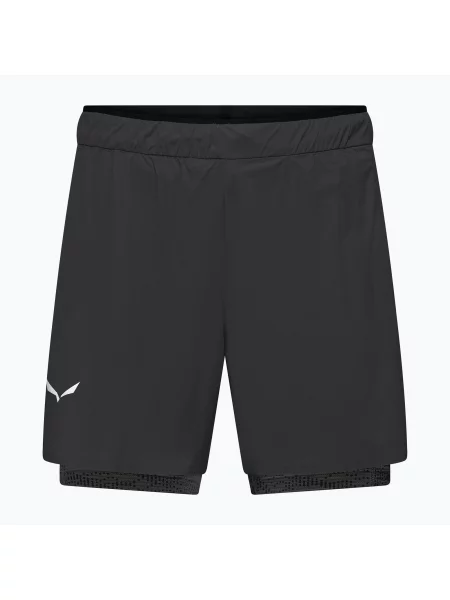 Pantaloni scurți de trekking pentru bărbați Salewa Pedroc DST black out negru