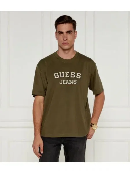 Guess Jeans Tricou kaki