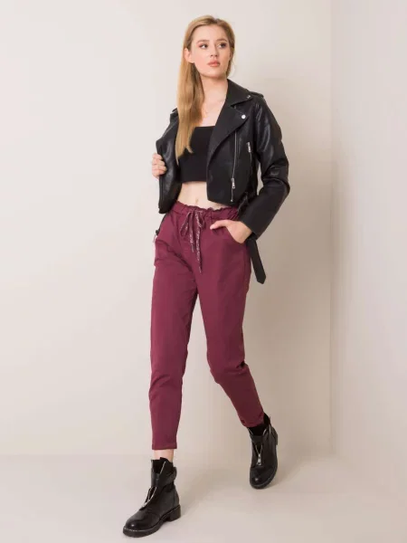 Hlače Italy Moda smeđa