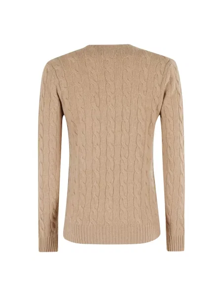 Sweter Polo Ralph Lauren z długim rękawem brązowy