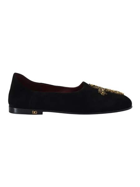 Półbuty Dolce And Gabbana zamszowe czarne