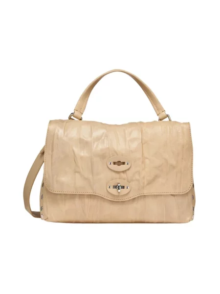 Torebka crossbody Zanellato skórzana beżowa