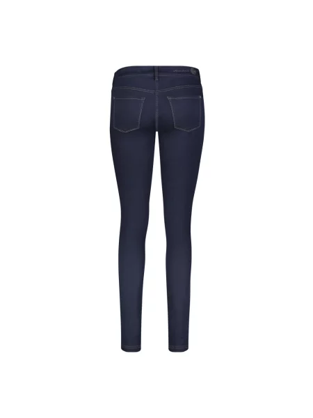 Skinny jeansy skinny Mac niebieskie