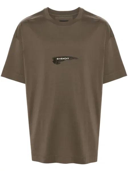Tricou Givenchy cu imagine verde