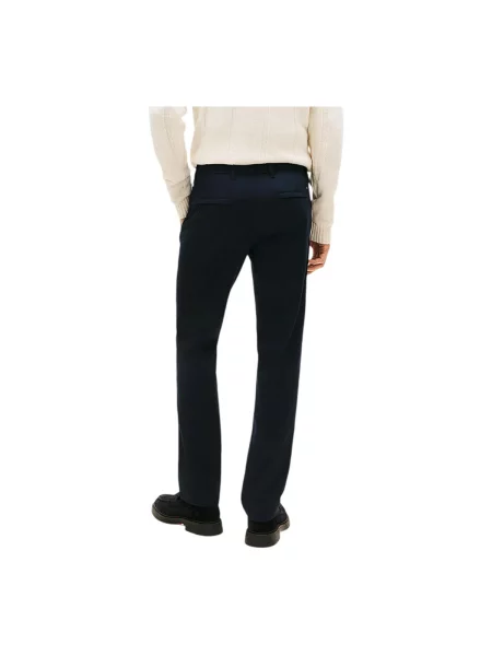 Pantaloni Tommy Hilfiger tricotate albastru