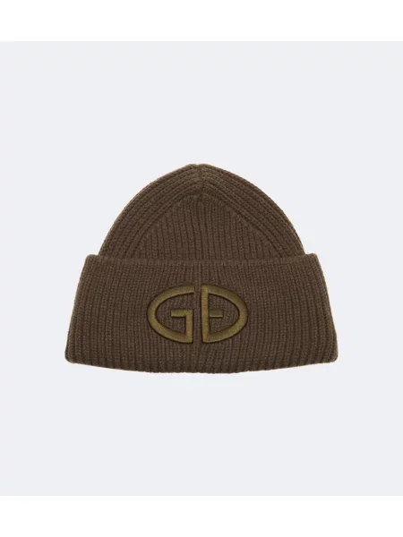 Căciulă Goldbergh cu broderie tricotate verde