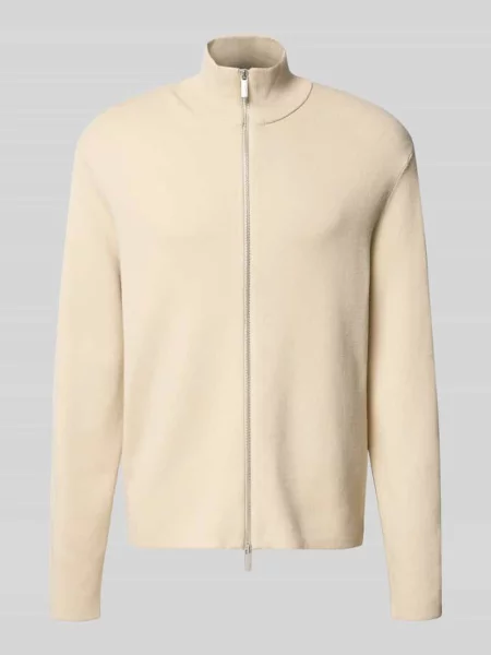 Kurtka o kroju relaxed fit z dzianiny z mieszanki model ‘TELLER’ Selected Homme biała