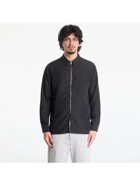 Cămașă Post Archive Faction PAF Zip Shirt Archive Black Rayon XL negru