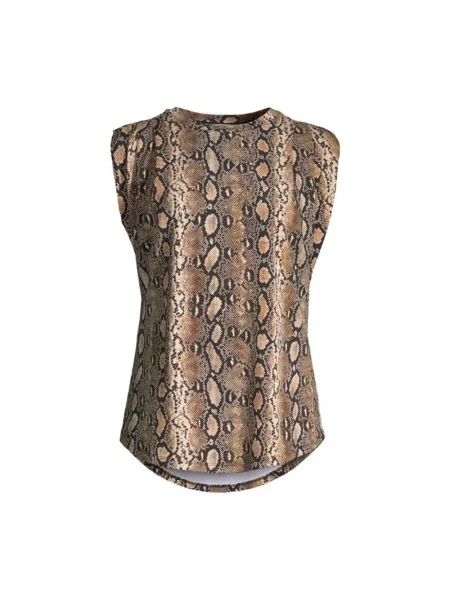 Koszulka Michael Kors bez rękawów brązowa