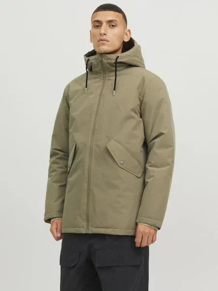 JACK & JONES Prechodná bunda JJLoop kaki