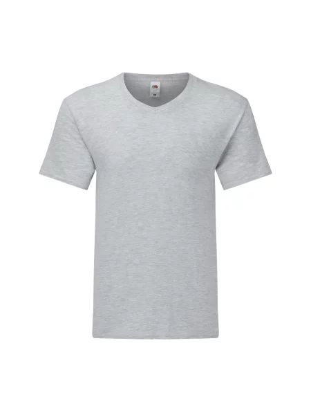 Koszulka Iconic Heather V Neck szara