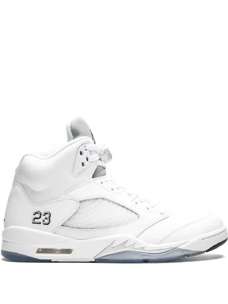 Sneakerși Jordan 5 Retro alb