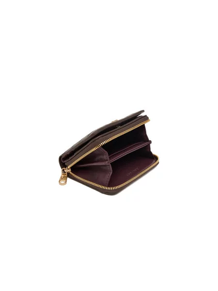 Peněženka Calvin Klein Ck Croc Medium Flap Around hnědá
