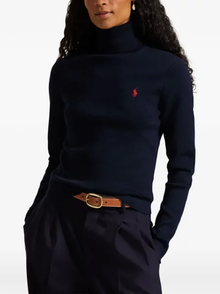 Tricou polo Polo Ralph Lauren cu dungi cu două rânduri de nasturi cu aplicații negru