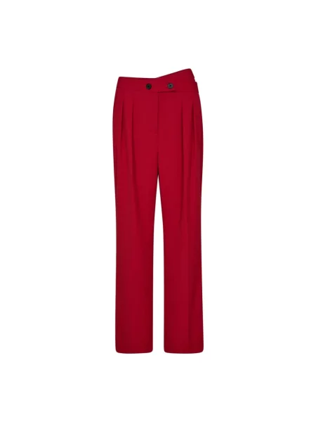 Szerokie spodnie Co'couture eleganckie czerwone