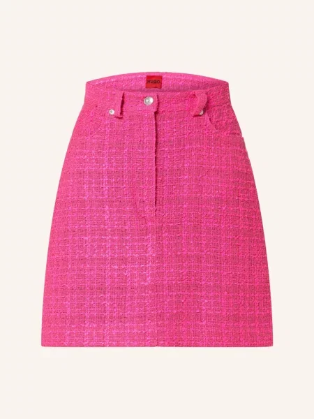 Mała mały bukiecik spódnica mini Hugo różowa