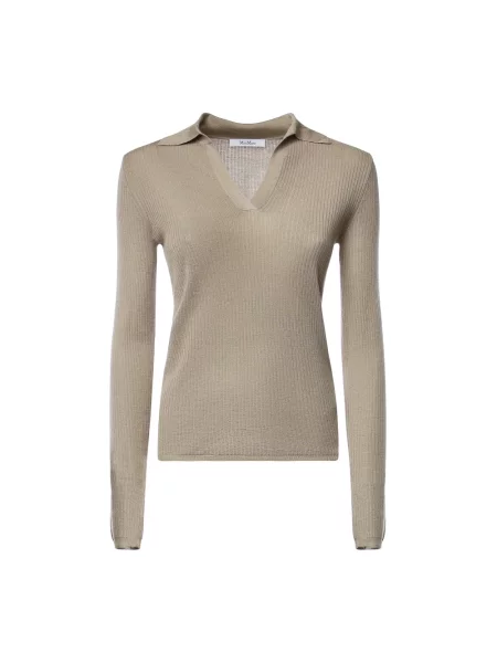 Koszulka polo Max Mara beżowa