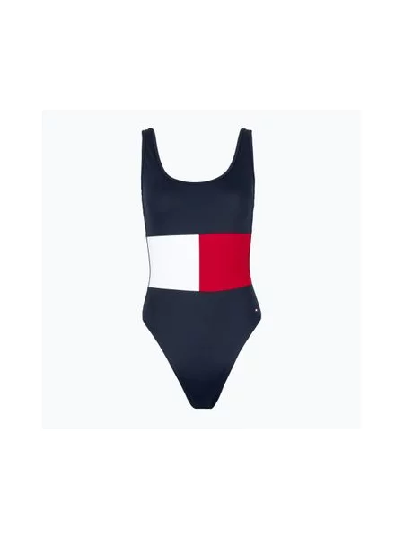 Слитный купальник Tommy Hilfiger темно-синий