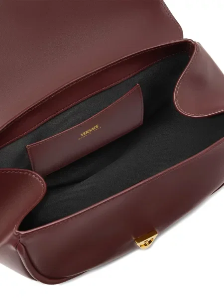 Geanta de piele Versace Virtus din piele roșu