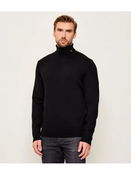 Pulover Karl Lagerfeld de lână negru