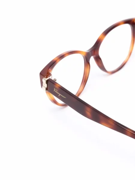 Ochelari de soare Ferragamo Eyewear cu autograf maro