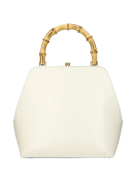 Geantă shopper Jil Sander din piele alb