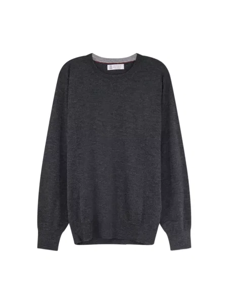 Lekki sweter Brunello Cucinelli szary
