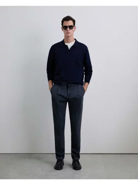 Scalpers Pantaloni eleganți Icon Scmanu marin albastru