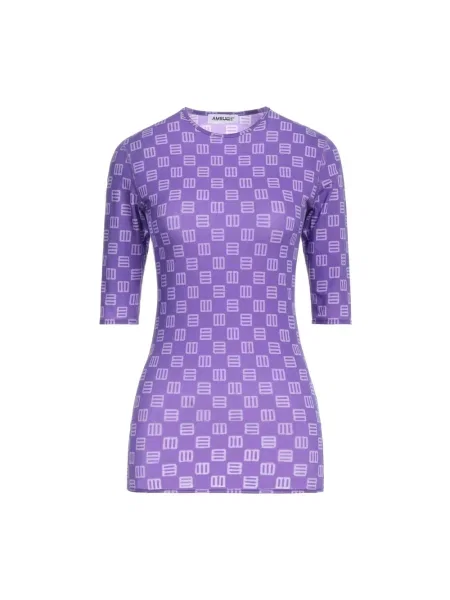 Wielobarwność koszulka Ambush z dżerseju fioletowa