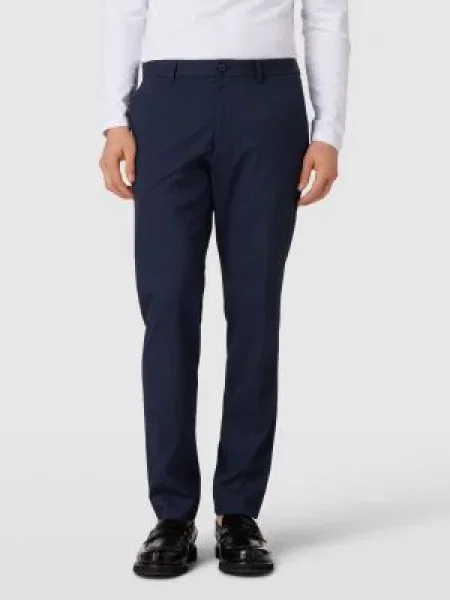Spodnie do garnituru z wpuszczanymi model ‘Pure’ S.oliver Black Label niebieskie