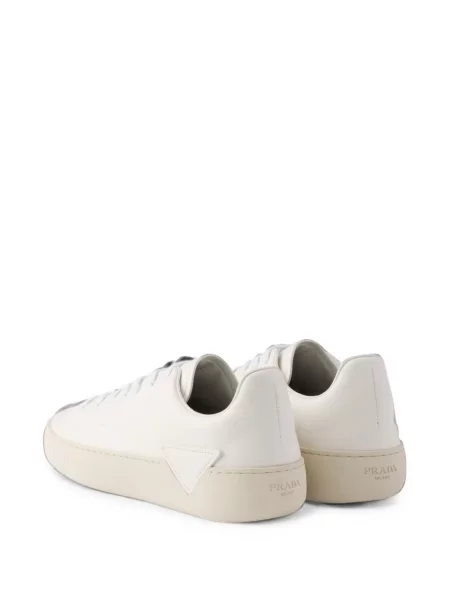 Sneakerși Prada din piele alb