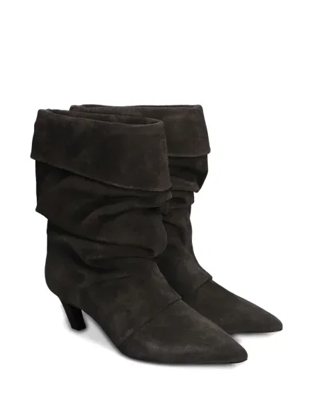 Botine Ash din piele de căprioară gri