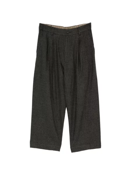 Pantaloni Ziggy Chen în carouri gri