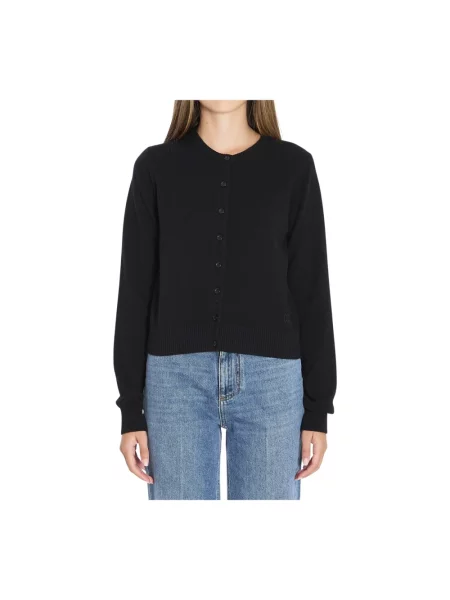 Kardigan Dolce And Gabbana z kaszmiru ze stójką czarny