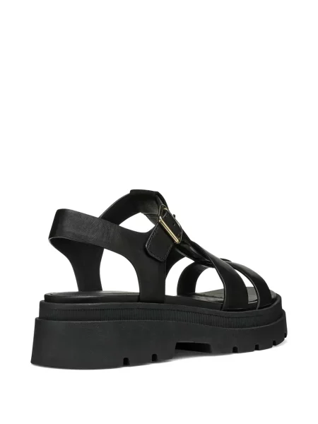 Sandale Geox cu cataramă negru