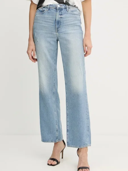 Džíny Guess high waist modré