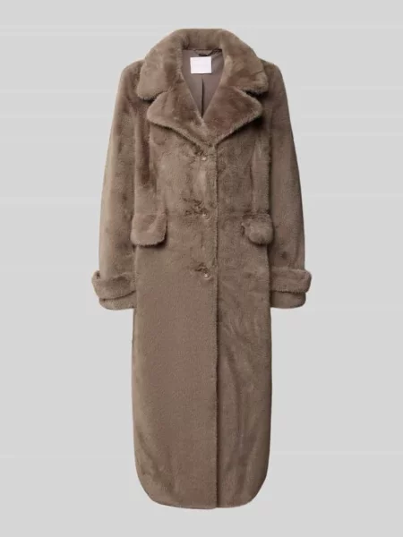 Rich & Royal płaszcz zimowy Kobiety jednolity 34 brązowy