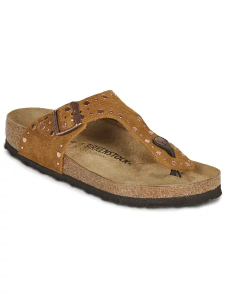 BIRKENSTOCK Flip-flops Gizeh Rivet LEVE coniac maro