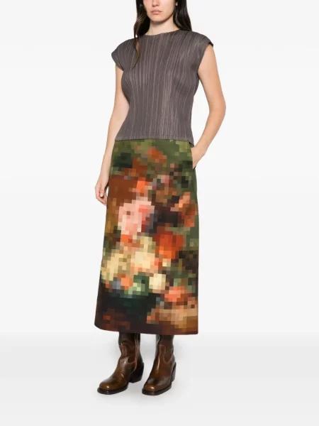Top Pleats Please Issey Miyake fără mâneci gri