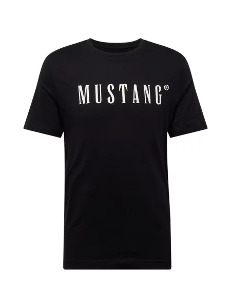 MUSTANG Tričko AUSTIN čierna biela
