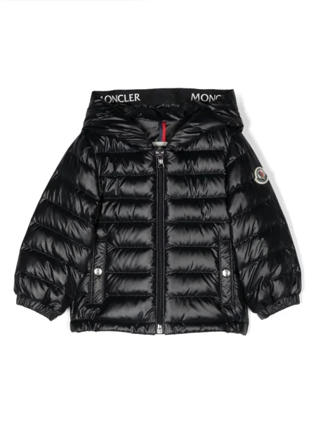 Kurtka puchowa dziecięca Moncler Enfant niebieska