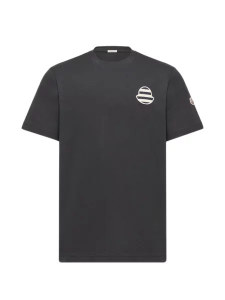 Tricou Moncler cu aplicații negru