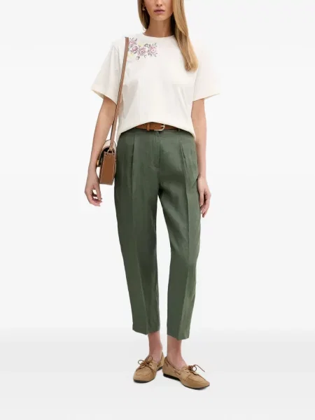 Pantaloni Benetton conici verde